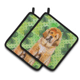 Caroline'S Treasures Tibetan Mastiff Decorated Pot Holder, 7.5H X 7.5W, St Patrick'S Day