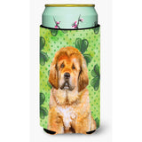 Caroline'S Treasures Tibetan Mastiff St Patrick'S Decorative Can Hugger, Tall Boy, Multicolor