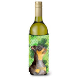 Caroline'S Treasures Miniature Pinscher #2 St Patrick'S Decorative Bottle Hugger, 750Ml, Multicolor