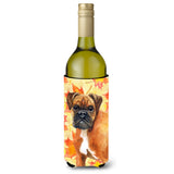 Caroline'S Treasures German Boxer Fall Decorative Bottle Hugger, 750Ml, Multicolor