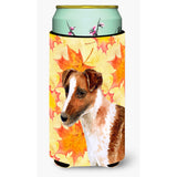 Caroline'S Treasures Smooth Fox Terrier Fall Decorative Can Hugger, Tall Boy, Multicolor