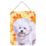 Caroline'S Treasures Bichon Frise Fall Metal Print, 16 X 12, Multicolor