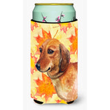 Caroline'S Treasures Dachshund Fall Decorative Can Hugger, Tall Boy, Multicolor