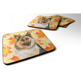 Caroline'S Treasures German Shepherd Fall Decorative Coasters, Multicolor