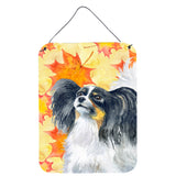 Caroline'S Treasures Papillon Fall Metal Print, 16 X 12, Multicolor