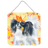 Caroline'S Treasures Papillon Metal Print, 6H X 6W, Fall Leaves