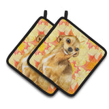 Caroline'S Treasures Chihuahua Decorated Pot Holder, 7.5H X 7.5W, Fall Leaves