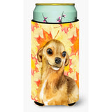 Caroline'S Treasures Chihuahua Fall Decorative Can Hugger, Tall Boy, Multicolor