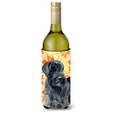 Caroline'S Treasures Giant Schnauzer Fall Decorative Bottle Hugger, 750Ml, Multicolor