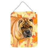 Caroline'S Treasures Shar Pei Fall Metal Print, 16 X 12, Multicolor