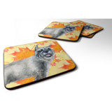 Caroline'S Treasures Schnauzer Fall Decorative Coasters, Multicolor