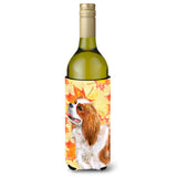 Caroline'S Treasures Cavalier Spaniel Fall Decorative Bottle Hugger, 750Ml, Multicolor
