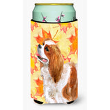 Caroline'S Treasures Cavalier Spaniel Fall Decorative Can Hugger, Tall Boy, Multicolor