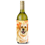 Caroline'S Treasures Golden Retriever Fall Decorative Bottle Hugger, 750Ml, Multicolor
