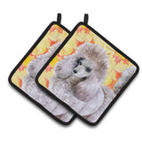 Caroline'S Treasures Poodle Decorated Pot Holder, 7.5H X 7.5W, Fall Leaves