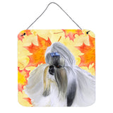Caroline'S Treasures Shih Tzu Metal Print, 6H X 6W, Fall Leaves