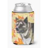 Caroline'S Treasures American Akita Fall Decorative Can Hugger, Multicolor