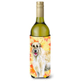 Caroline'S Treasures Irish Wolfhound Fall Decorative Bottle Hugger, 750Ml, Multicolor