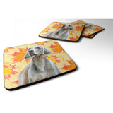 Caroline'S Treasures Weimaraner Fall Decorative Coasters, Multicolor