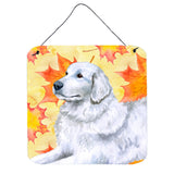 Caroline'S Treasures Maremma Sheepdog Metal Print, 6H X 6W, Fall Leaves