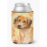 Caroline'S Treasures Rhodesian Ridgeback Fall Decorative Can Hugger, Multicolor