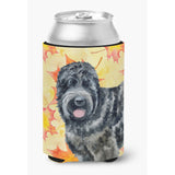 Caroline'S Treasures Black Russian Terrier Fall Decorative Can Hugger, Multicolor