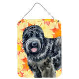 Caroline'S Treasures Black Russian Terrier Fall Metal Print, 16 X 12, Multicolor