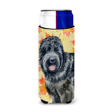 Caroline'S Treasures Black Russian Terrier Fall Decorative Can Hugger, Slim, Multicolor