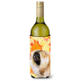 Caroline'S Treasures Pekingese Fall Decorative Bottle Hugger, 750Ml, Multicolor