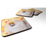 Caroline'S Treasures Pomeranian Fall Decorative Coasters, Multicolor