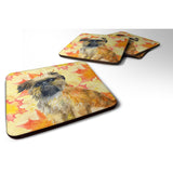 Caroline'S Treasures Brussels Griffon Fall Decorative Coasters, Multicolor
