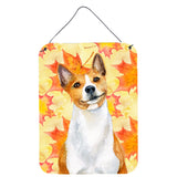 Caroline'S Treasures Basenji Fall Metal Print, 16 X 12, Multicolor