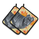 Caroline'S Treasures Cane Corso Decorated Pot Holder, 7.5H X 7.5W, Fall Leaves
