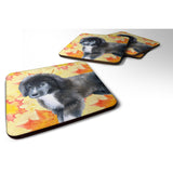 Caroline'S Treasures Newfoundland Puppy Fall Decorative Coasters, Multicolor