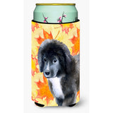 Caroline'S Treasures Newfoundland Puppy Fall Decorative Can Hugger, Tall Boy, Multicolor