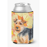 Caroline'S Treasures Welsh Terrier Fall Decorative Can Hugger, Multicolor