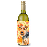 Caroline'S Treasures Welsh Terrier Fall Decorative Bottle Hugger, 750Ml, Multicolor