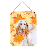 Caroline'S Treasures Afghan Hound Fall Metal Print, 16 X 12, Multicolor