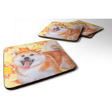 Caroline'S Treasures Akita Fall Decorative Coasters, Multicolor