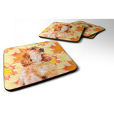 Caroline'S Treasures Cocker Spaniel Fall Decorative Coasters, Multicolor