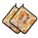 Caroline'S Treasures Cocker Spaniel Decorated Pot Holder, 7.5H X 7.5W, Fall Leaves