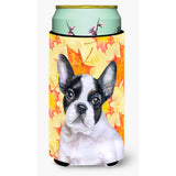 Caroline'S Treasures French Bulldog Black White Fall Decorative Can Hugger, Tall Boy, Multicolor