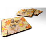 Caroline'S Treasures German Shepherd #2 Fall Decorative Coasters, Multicolor