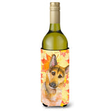 Caroline'S Treasures German Shepherd #2 Fall Decorative Bottle Hugger, 750Ml, Multicolor