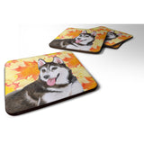 Caroline'S Treasures Siberian Husky #2 Fall Decorative Coasters, Multicolor