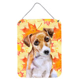 Caroline'S Treasures Jack Russell Terrier #2 Fall Metal Print, 16 X 12, Multicolor