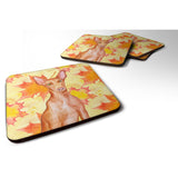 Caroline'S Treasures Pharaoh Hound Fall Decorative Coasters, Multicolor