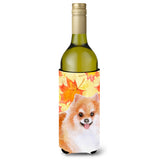Caroline'S Treasures Pomeranian #2 Fall Decorative Bottle Hugger, 750Ml, Multicolor