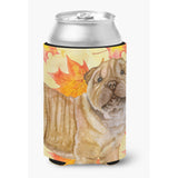 Caroline'S Treasures Shar Pei Puppy Fall Decorative Can Hugger, Multicolor