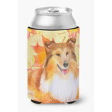 Caroline'S Treasures Sheltie Fall Decorative Can Hugger, Multicolor